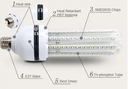 Spiral LED Corn Bulb 7W E27 Lamp SMD 2835 Spotlight 360 Degree AC85-265V Horizontal Plug Light