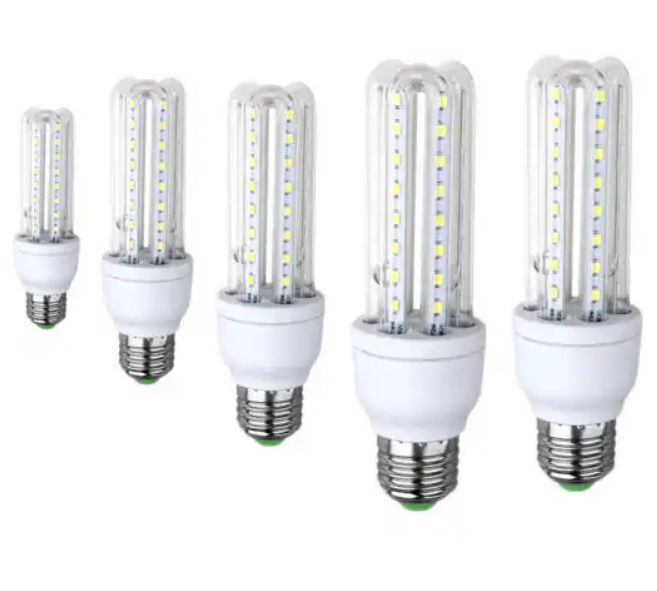 Spiral LED Corn Bulb 7W E27 Lamp SMD 2835 Spotlight 360 Degree AC85-265V Horizontal Plug Light