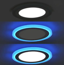 3+3W Double Color Surface Recessed Mounted Slim Round Square Led Panel Light