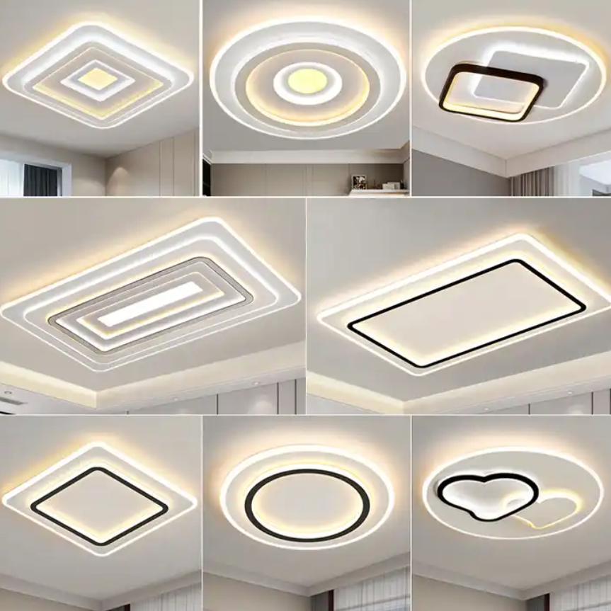 Minimalist Dimmable Acrylic Art Mount Decorative Fancy House Lighting Modern Restaurant LED Ceiling Lights