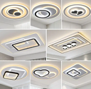 Minimalist Dimmable Acrylic Art Mount Decorative Fancy House Lighting Modern Restaurant LED Ceiling Lights