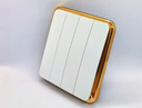 Plastic White Color UK Standard 4Gang Switch Electrical Wall Sockets And Switches