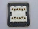 Plastic White Color UK Standard 4Gang Switch Electrical Wall Sockets And Switches