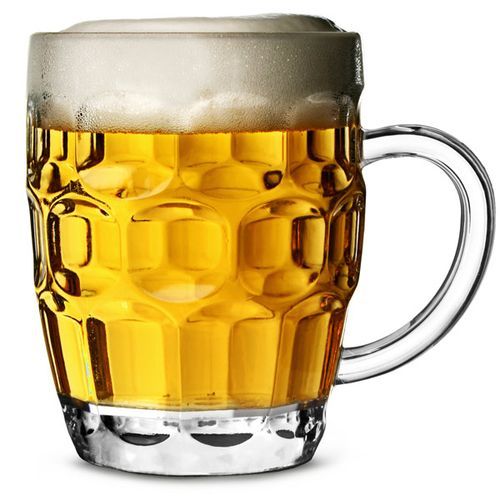 6 Pieces Of Dimpled Juice Beer Glasses Mugs- Colorless