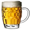 6 Pieces Of Dimpled Juice Beer Glasses Mugs- Colorless