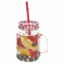 6 Pieces Of Juice Glass Mason Jars Cup Mugs- Colorless.