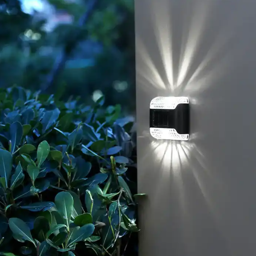 Solar wall lamp Outdoor LED Light IP65 Waterproof Solar Wall light For Garden Decoration Balcony Yard Street