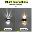 Solar wall lamp Outdoor LED Light IP65 Waterproof Solar Wall light For Garden Decoration Balcony Yard Street