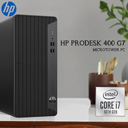 Hp Elite 400 G7 Mini Desktop small form factor(SFF) Core i7 8gb ram 1tb Hdd 10th generation 19 inches monitor Desktops