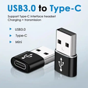 Otg USB Type C Female Connector To USB 3.0 , Type A Male Charge Sync Data Adapter USB to Type C Data Adapter Connectors