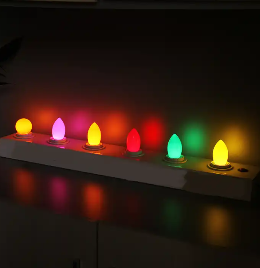 Warm White Color LED Bulbs White LED Lamp Color Bulb C35 220-240V