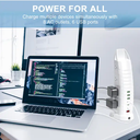 New Design US Socket 8 Outlet Power Strip Tower Surge Protector With USB Type C Port Power Strip