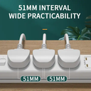 4 way Uk standard power strip 3.7A 2 usb port 2 Type C electric surge protector desktop extension plug cord socket