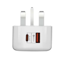 PD20W Charger QC3.O Fast Charge Type-c+USB Charger Dual Port Fast Charge Charger for Apple, Android