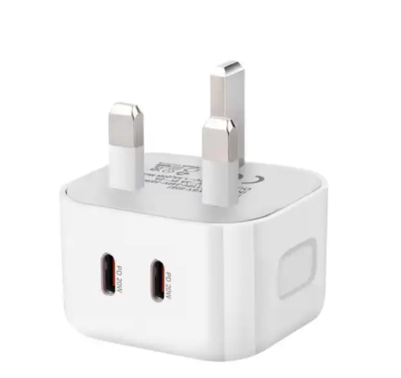 PD20W Charger QC3.O Fast Charge Type-c+USB Charger Dual Port Fast Charge Charger for Apple, Android