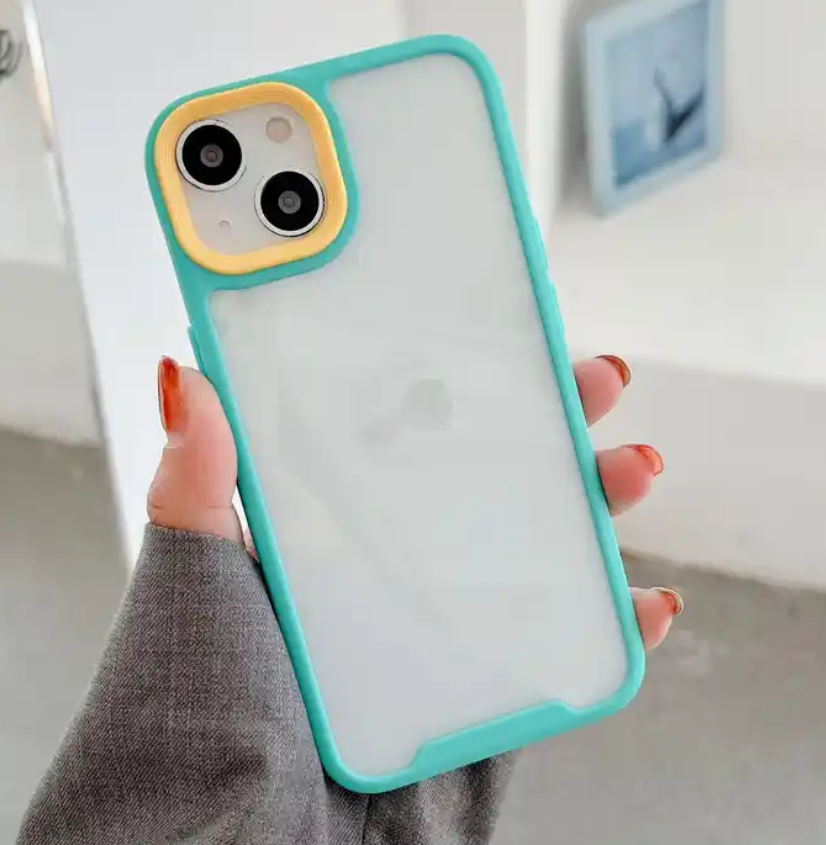 For iPhone13 pro max case Multi-color 3-in-1 Mobile phone shell For Apple 14 Transparent Protective Soft Case