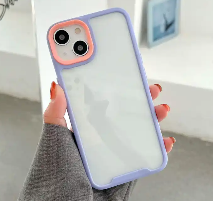 For iPhone13 pro max case Multi-color 3-in-1 Mobile phone shell For Apple 14 Transparent Protective Soft Case