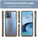 Motorola Moto G14 Colorful Series Acrylic + TPU Phone Case(Transparent Grey)