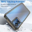 Motorola Moto G14 Colorful Series Acrylic + TPU Phone Case(Transparent Grey)