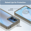 Motorola Moto G14 Colorful Series Acrylic + TPU Phone Case(Transparent Grey)