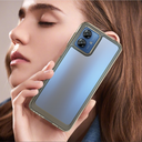 Motorola Moto G14 Colorful Series Acrylic + TPU Phone Case(Transparent Grey)