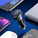 LDNIO 100W multifunction usb c fast portable dual phones laptop pd macbook type c car charger adapters with LED display