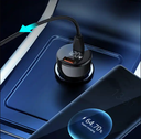 LDNIO 100W multifunction usb c fast portable dual phones laptop pd macbook type c car charger adapters with LED display