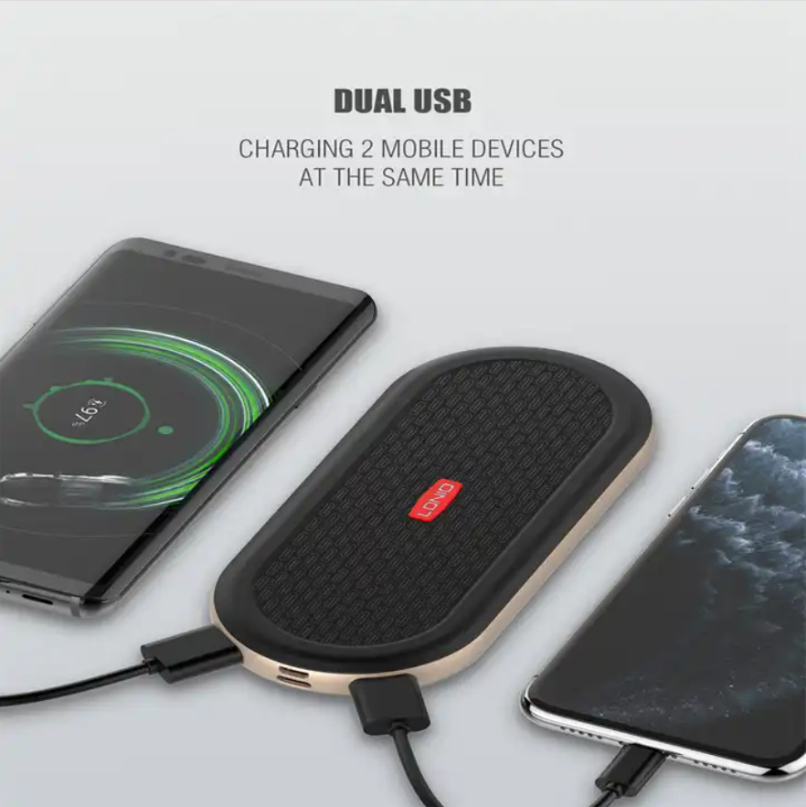 New Arrival 10000mAh Power Bank PR1021 Portable Fast Charging 2 USB Type C Power Bank for Phone