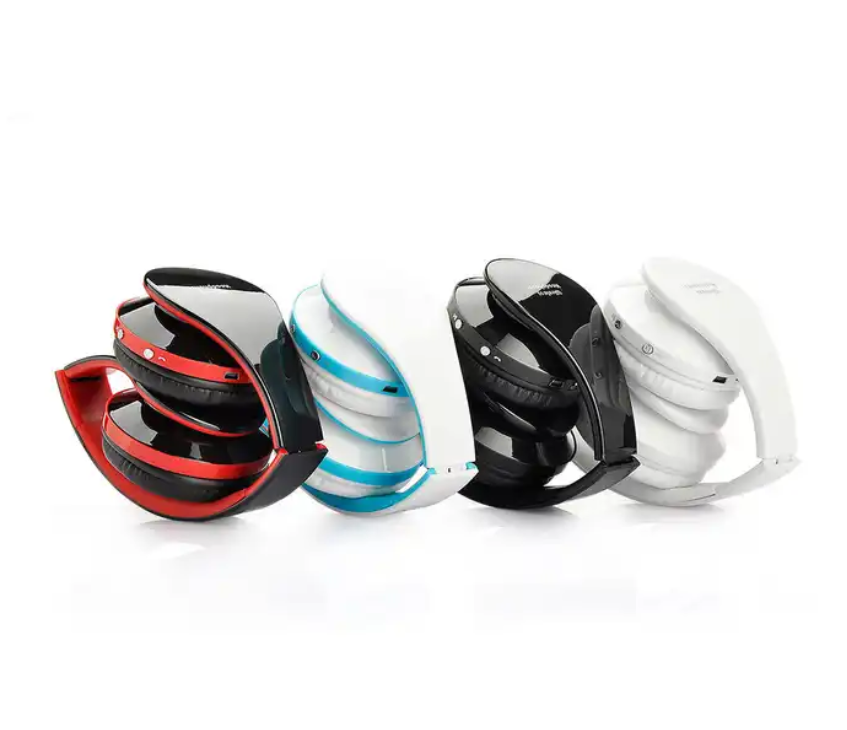 Stylish Glossy Colorful Foldable Earphone Ultra Portability Damage Resistance Wireless Bluetooth Headphone
