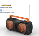 OEM Solar Portable Bluetooth Speaker with FM Radio Flashlight USB Playback SD Memory Playback for Outdoor Activities