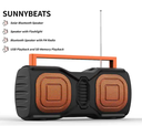 OEM Solar Portable Bluetooth Speaker with FM Radio Flashlight USB Playback SD Memory Playback for Outdoor Activities