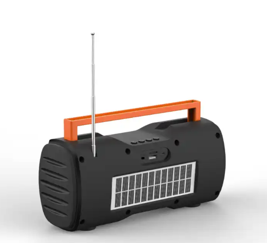 OEM Solar Portable Bluetooth Speaker with FM Radio Flashlight USB Playback SD Memory Playback for Outdoor Activities