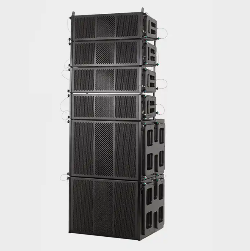 Museeq Audio Active Dual 6.5 Inch Professional Complete Set Line Array Speaker System for Stage Party Audio