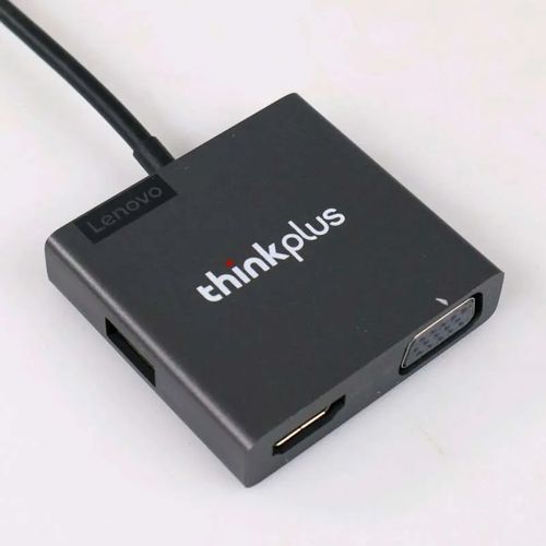 Thinkplus USB Type C to HDMI 4K VGA Video Adapter Converter 1080P - Black
