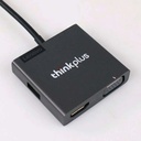Thinkplus USB Type C to HDMI 4K VGA Video Adapter Converter 1080P - Black