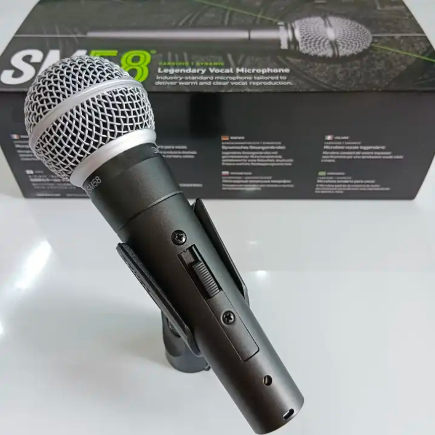 SM58S with switch stage professional wired moving coil playing and singing anchor live broadcast microphone imported mixin