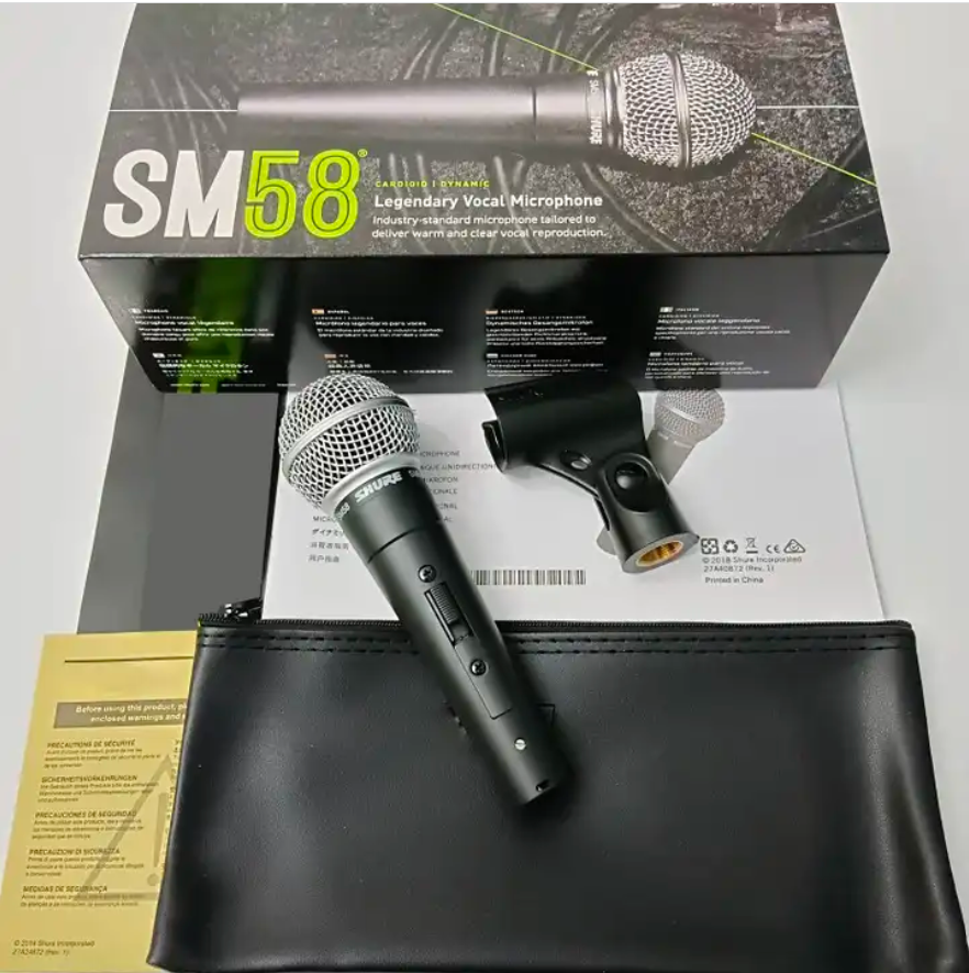 SM58S with switch stage professional wired moving coil playing and singing anchor live broadcast microphone imported mixin