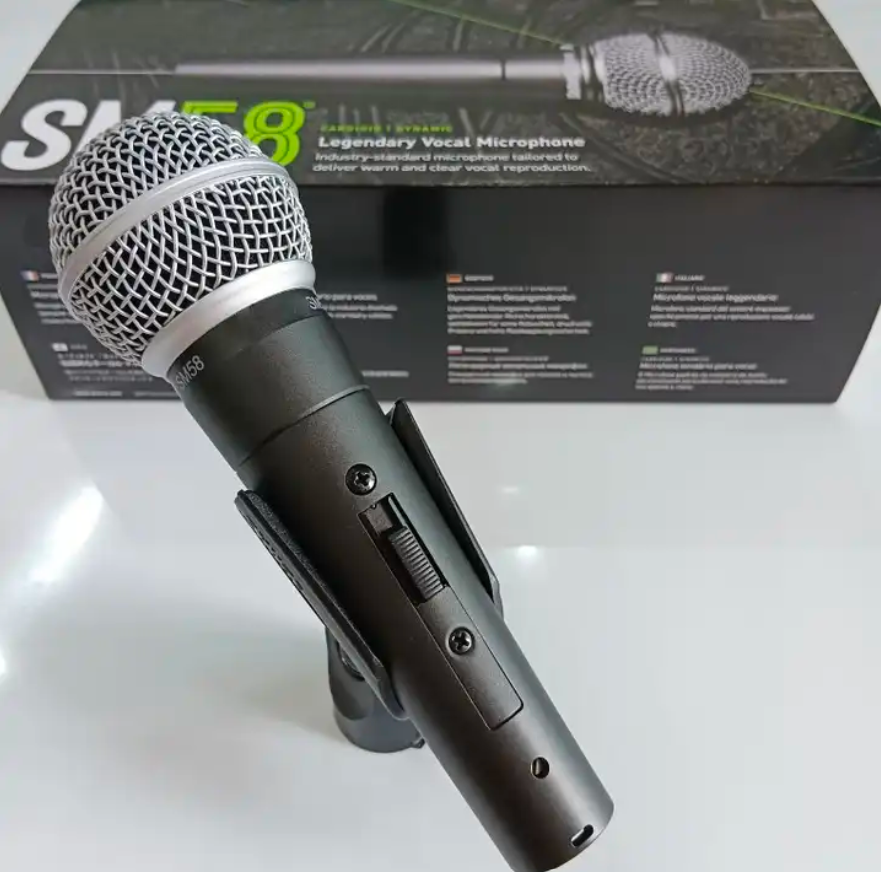 SM58S with switch stage professional wired moving coil playing and singing anchor live broadcast microphone imported mixin