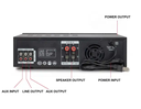 A6 Amp Transformer Led Knobs Subwoofers Speaker Home and Stage Stereo Audio Sound Power Amplifier