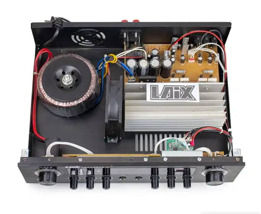 A6 Amp Transformer Led Knobs Subwoofers Speaker Home and Stage Stereo Audio Sound Power Amplifier