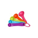 Set of 5piece Plastic Measuring Spoons - Multi-color