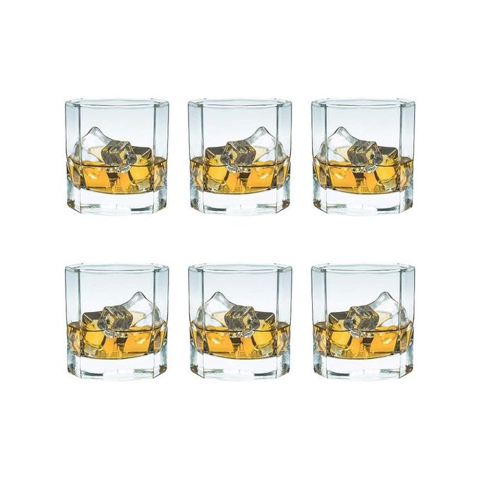6 Pieces Of Luminarc Whisky Rocks Glasses - Colorless