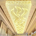 Decorative Banquet Hall Shopping Mall Hotel Lobby Big Luxury Led Chandelier Ceiling Light